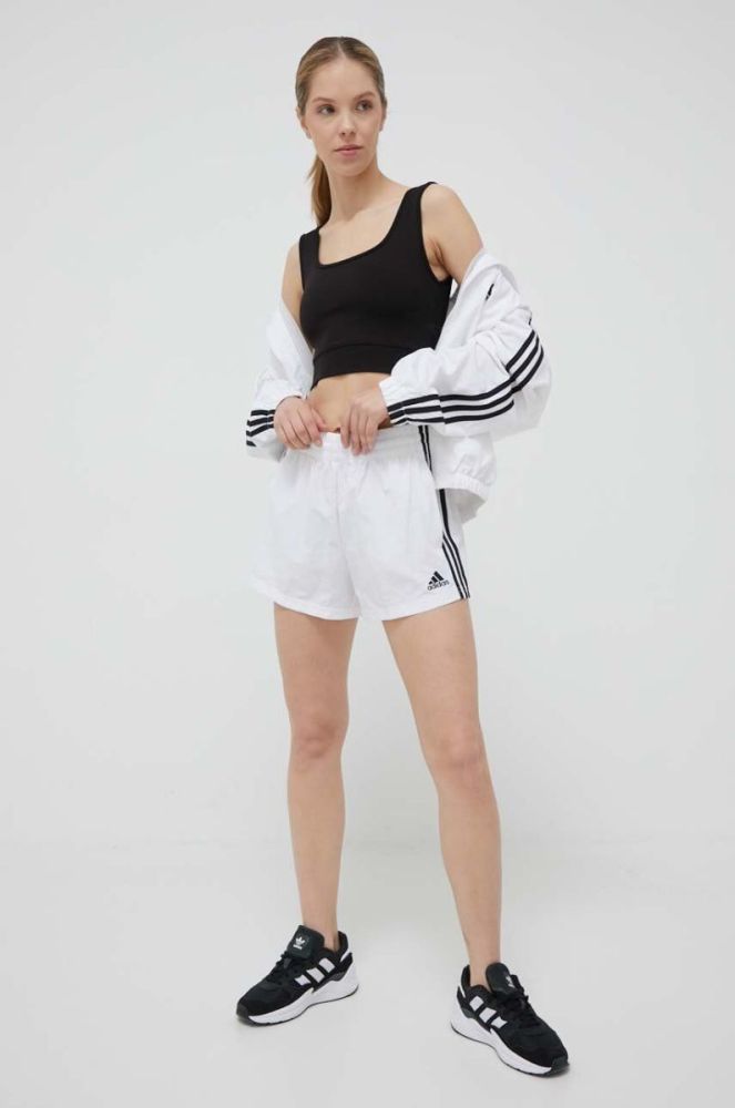 Куртка adidas жіноча колір білий перехідна oversize (3305960) фото 2