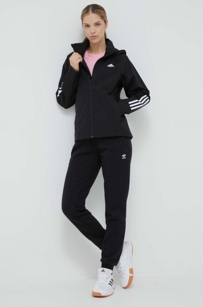 Куртка adidas жіноча колір чорний перехідна (3302833) фото 2