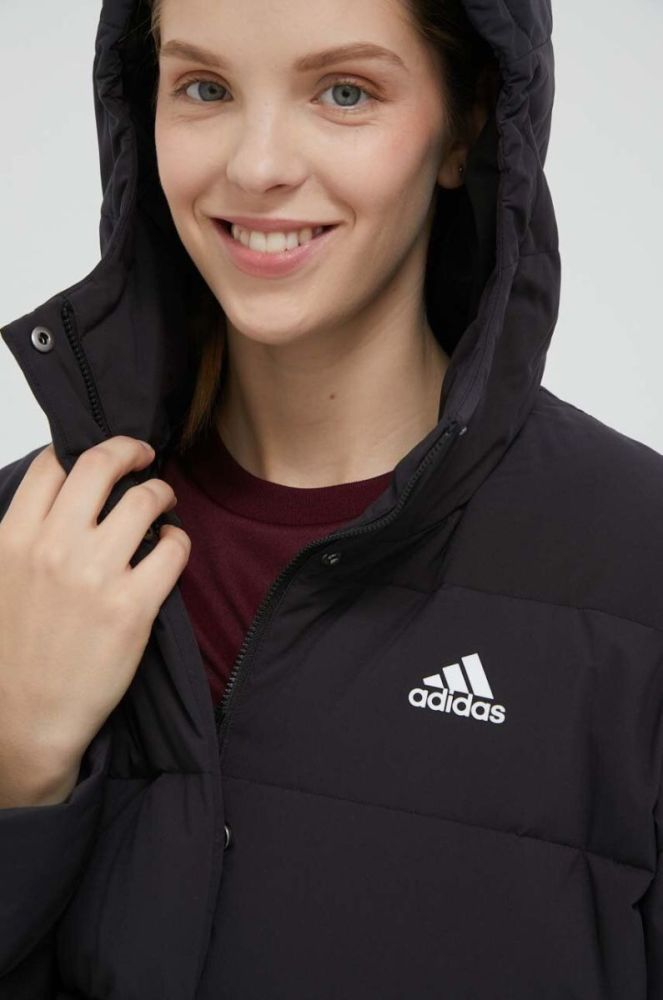 Пухова куртка adidas жіноча колір чорний зимова (3302841) фото 4