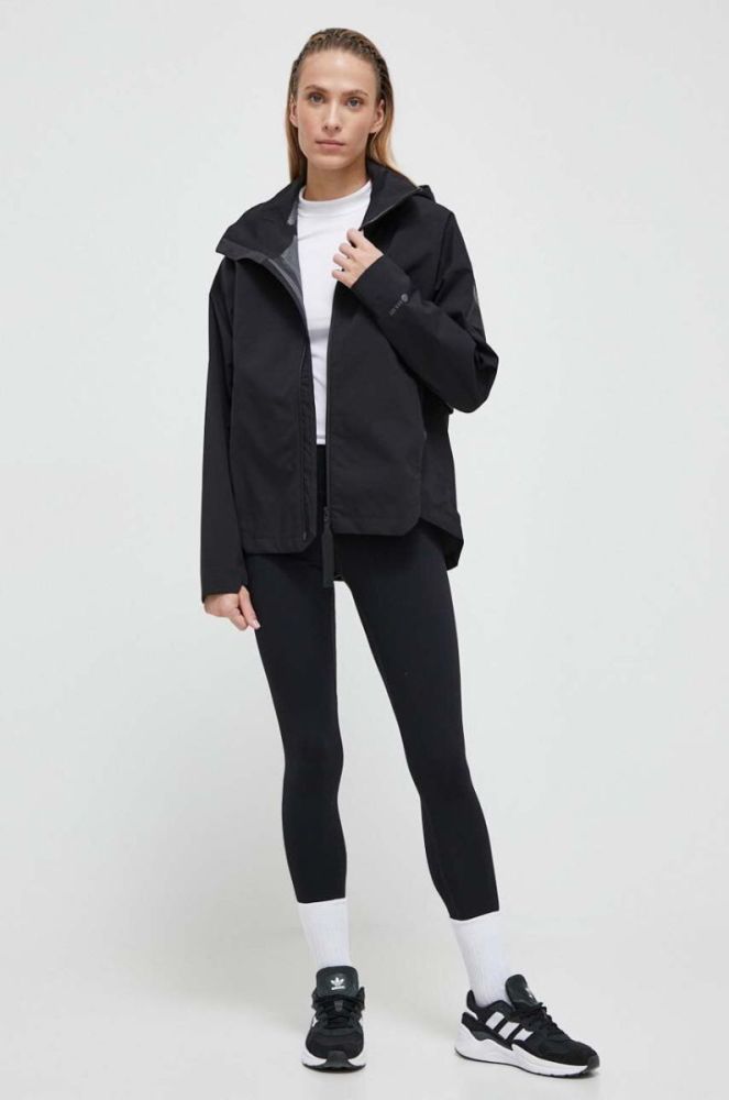 Куртка adidas жіноча колір чорний перехідна (3678729) фото 2