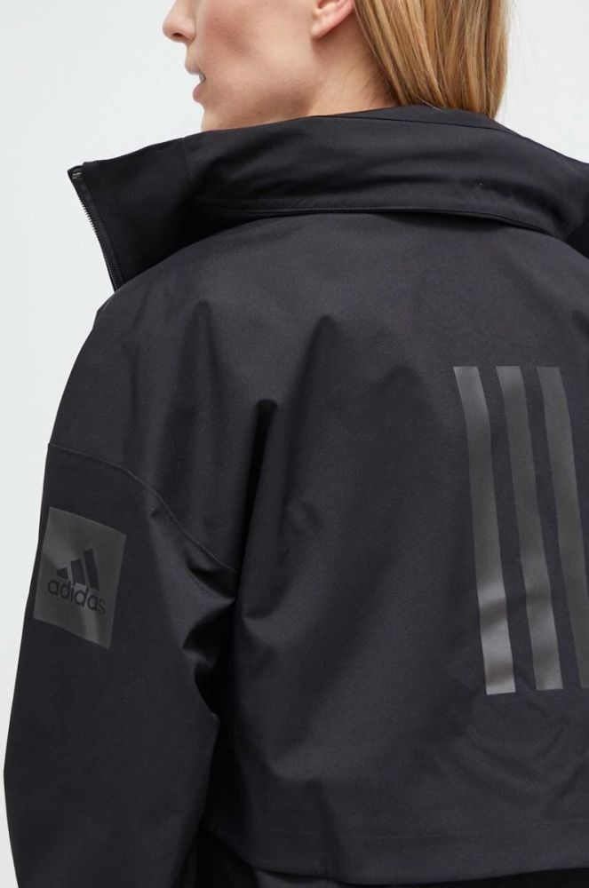 Куртка adidas жіноча колір чорний перехідна (3678729) фото 6