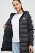 Пухова куртка adidas жіноча колір чорний перехідна (3571306)