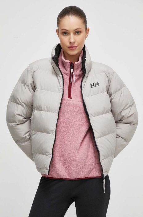 Двостороння куртка Helly Hansen жіноча колір сірий зимова oversize