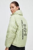 Двостороння куртка Helly Hansen жіноча колір фіолетовий зимова oversize (3571324)