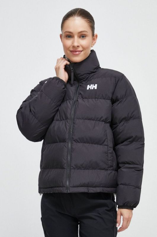 Двостороння куртка Helly Hansen жіноча колір чорний зимова oversize фото 2
