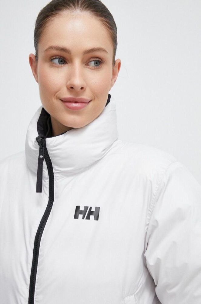 Двостороння куртка Helly Hansen жіноча колір чорний зимова oversize фото 6