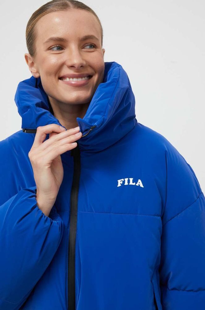 Куртка Fila жіноча зимова колір блакитний