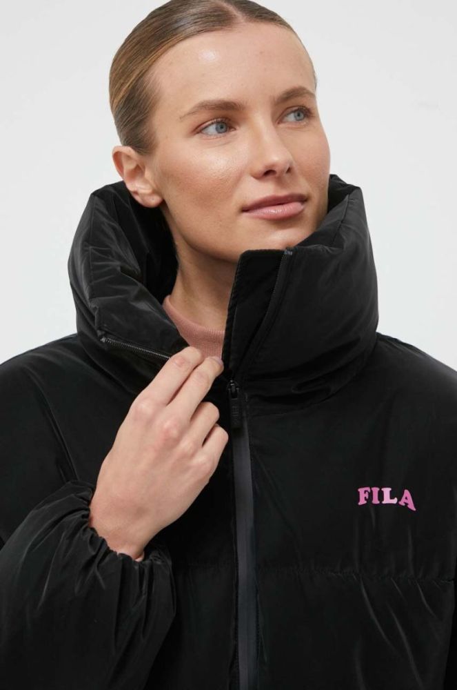 Куртка Fila жіноча колір чорний зимова (3481626) фото 4