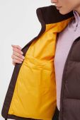 Пухова куртка The North Face жіноча колір коричневий зимова oversize