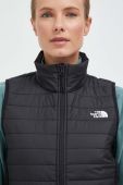 Безрукавка The North Face жіночий колір чорний перехідний