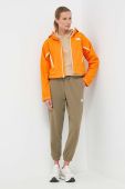 Куртка The North Face жіночий колір помаранчевий перехідна