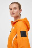 Куртка The North Face жіночий колір помаранчевий перехідна