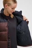 Пухова куртка The North Face жіноча колір коричневий зимова (3673894)