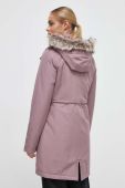 Куртка The North Face жіноча колір фіолетовий перехідна