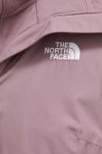 Куртка The North Face жіноча колір фіолетовий перехідна