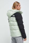 Пухова куртка The North Face жіноча колір зелений зимова (3585668)