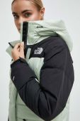Пухова куртка The North Face жіноча колір зелений зимова (3585668)
