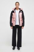 Пухова куртка The North Face жіноча колір рожевий зимова (3614020)