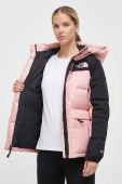 Пухова куртка The North Face жіноча колір рожевий зимова (3614020)