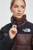 Куртка The North Face жіноча колір коричневий зимова