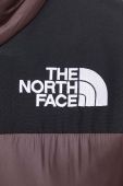 Куртка The North Face жіноча колір коричневий зимова