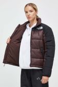 Куртка The North Face жіноча колір коричневий зимова