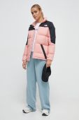 Пухова куртка The North Face жіноча колір рожевий зимова (3574711)