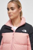 Пухова куртка The North Face жіноча колір рожевий зимова (3574711)
