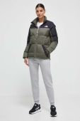 Пухова куртка The North Face жіноча колір зелений зимова (3605620)