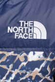 Пухова куртка The North Face жіноча колір синій зимова oversize