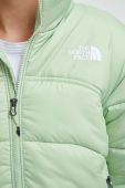 Куртка The North Face жіноча колір зелений зимова (3592913)