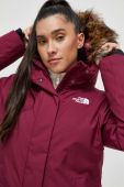 Пухова куртка The North Face жіноча колір бордовий зимова (3629651)