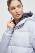 Пухова куртка The North Face жіноча зимова oversize колір блакитний