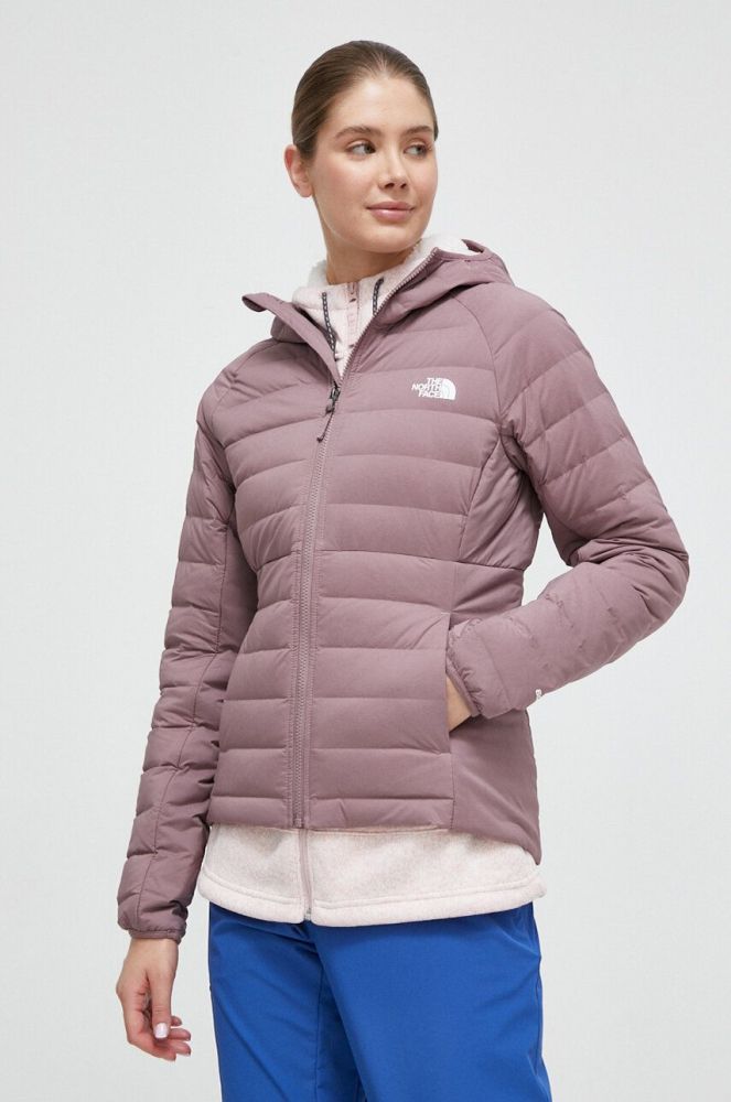 Спортивна пухова куртка The North Face Belleview колір рожевий