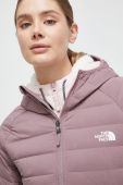 Спортивна пухова куртка The North Face Belleview колір рожевий