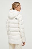 Пухова куртка The North Face жіноча колір бежевий зимова (3638408)