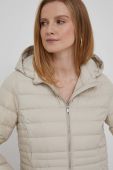 Пухова куртка Tommy Hilfiger жіноча колір бежевий перехідна