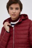 Пухова куртка Tommy Hilfiger жіноча колір бордовий перехідна