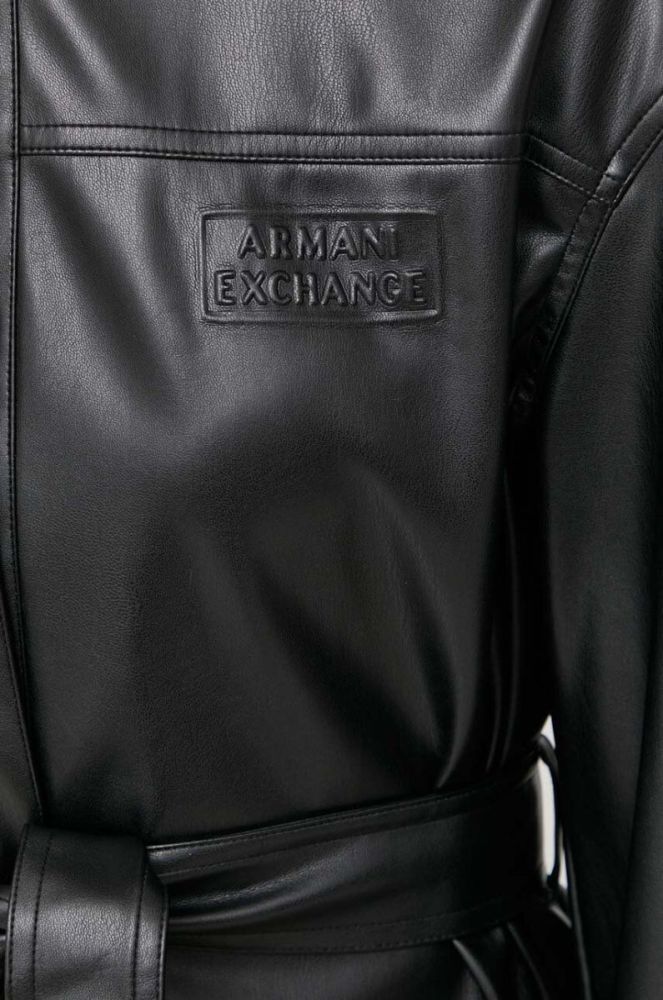 Сорочка Armani Exchange жіноча колір чорний relaxed фото 5