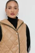 Безрукавка Liu Jo жіночий колір бежевий зимовий