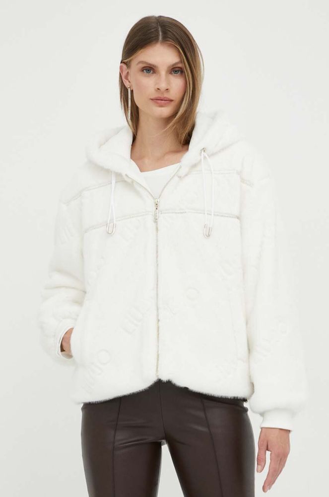 Куртка Liu Jo жіноча колір білий зимова (3394258)