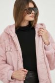 Куртка Liu Jo жіноча колір рожевий зимова