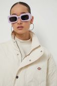 Куртка Dickies жіноча колір бежевий перехідна oversize