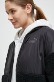 Куртка Puma жіноча колір чорний перехідна oversize