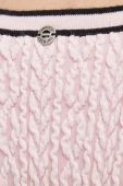 Кардиган з домішкою вовни Twinset колір рожевий