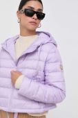 Пухова куртка Twinset жіноча колір фіолетовий зимова oversize