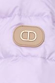 Пухова куртка Twinset жіноча колір фіолетовий зимова oversize