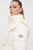 Пухова куртка Twinset жіноча колір бежевий перехідна