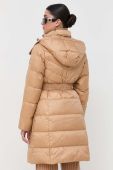 Пухова куртка Twinset жіноча колір коричневий перехідна