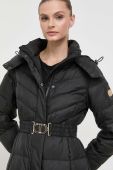 Пухова куртка Twinset жіноча колір чорний перехідна (3473934)